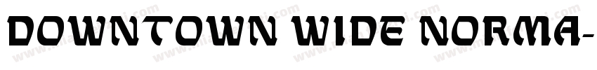 Downtown Wide Norma字体转换
